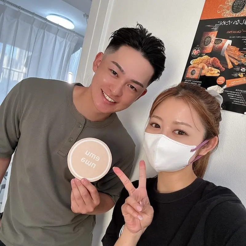 お客様との写真