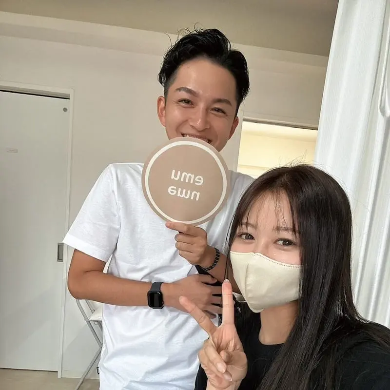 お客様との写真