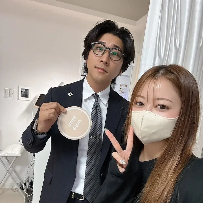 お客様との写真