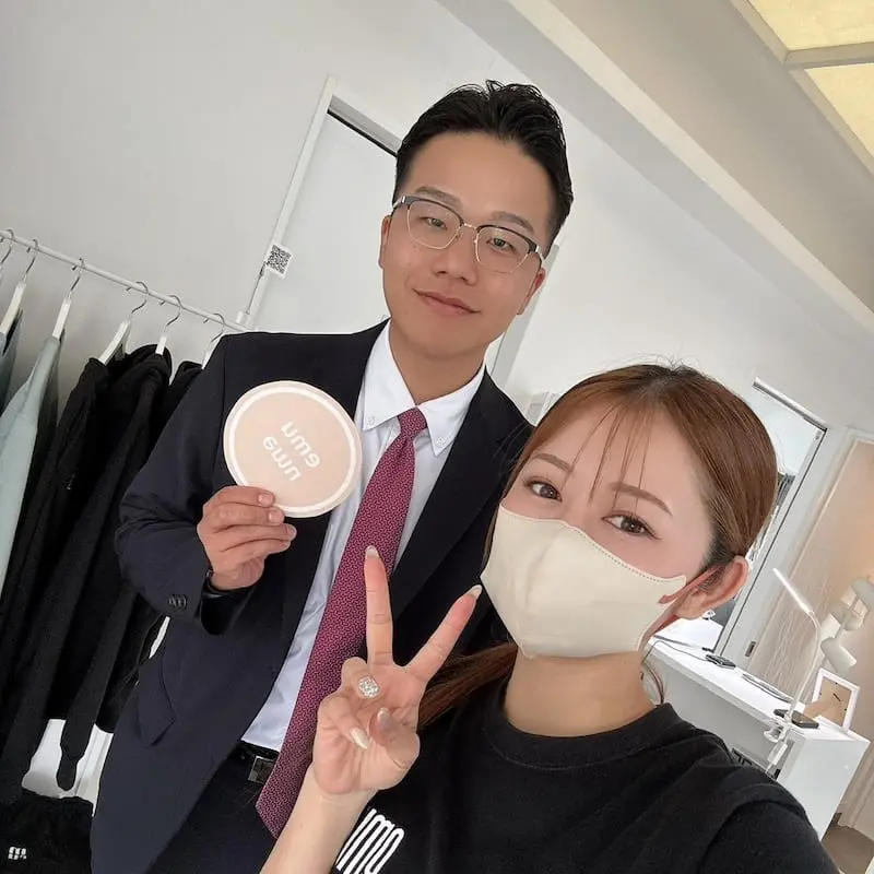 お客様との写真