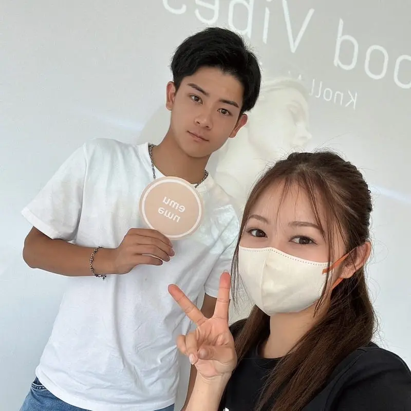 お客様との写真