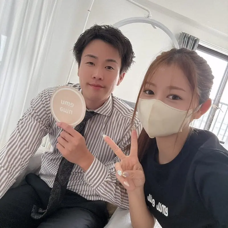 お客様との写真