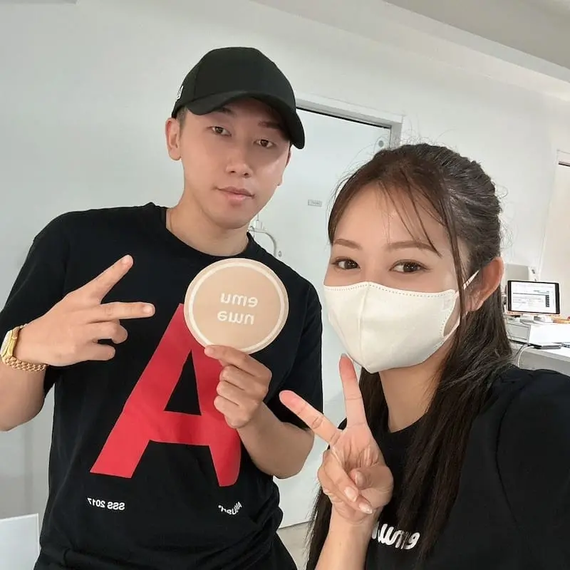 お客様との写真