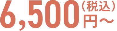 6,500円(税込)〜