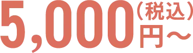 5,000円(税込)