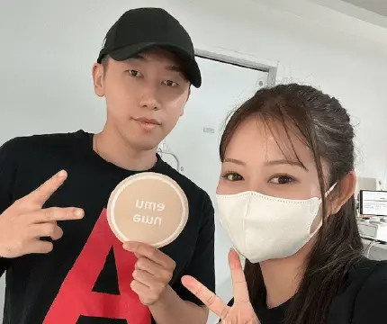 お客様との写真